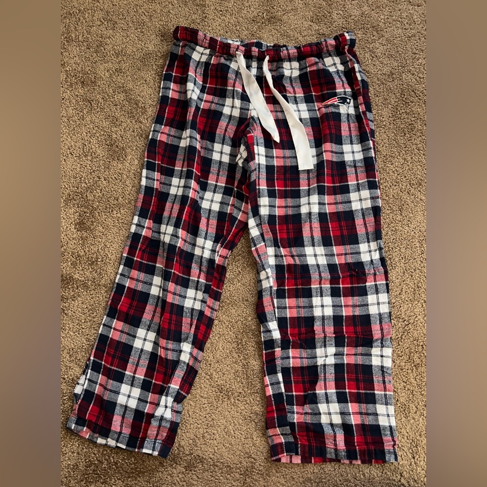 Plaid Lounge Pants with Logo